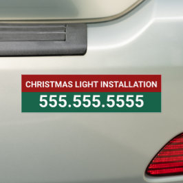 Custom Christmas Light Installation Company Autoaufkleber