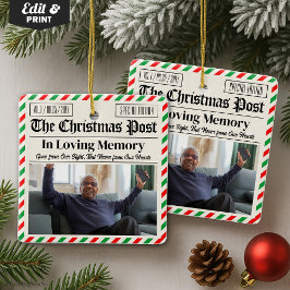 Custom Christmas Memorial Gift, In Loving Memory Keramikornament