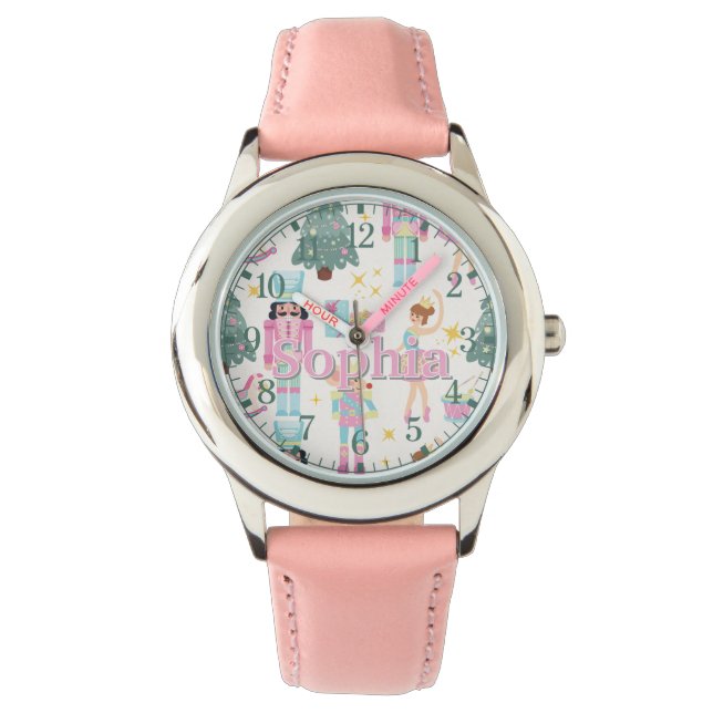 Custom Christmas Nutcracker Watch | Geschenk für M Armbanduhr (Vorderseite)