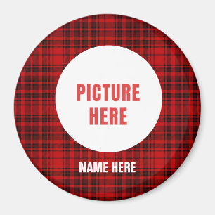 CUSTOM CHRISTMAS ORNAMENTS KARO KARIERTE URLAUB MAGNET