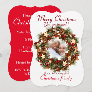 Custom CHRISTMAS PARTY EINLADUNG SAASONS GREETING