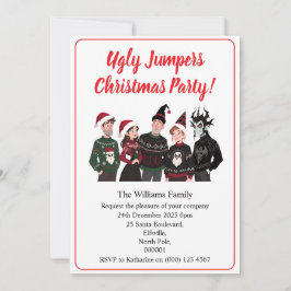 Custom Christmas Party Ugly Jumper Xmas Einladung