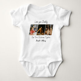 Custom Christmas Photo Baby Bodysuit Strampler