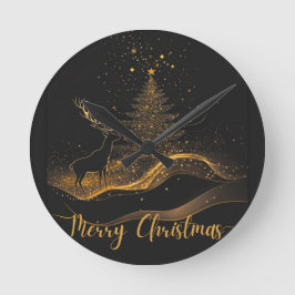 Custom Christmas  Runde Wanduhr