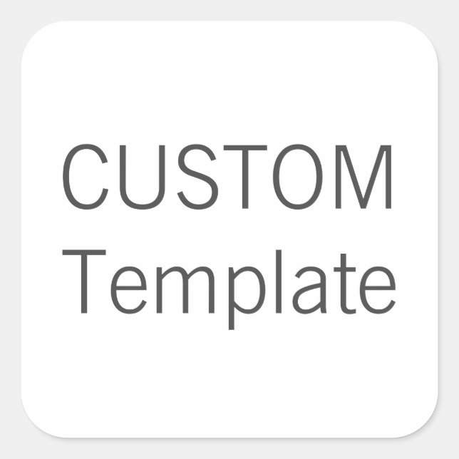 Custom Christmas SQUARE Shaped Gift Stickers (Vorderseite)