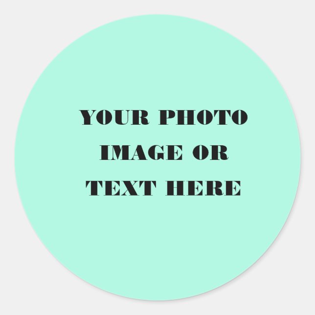 Custom Christmas Stickers - Round Holiday (Vorderseite)