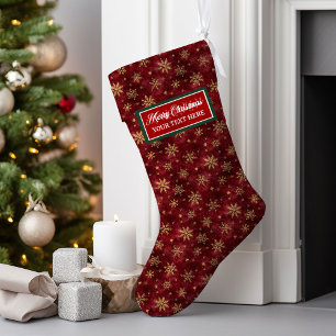 Custom Christmas Strumpf Watercolor Personalisiert Großer Weihnachtsstrumpf