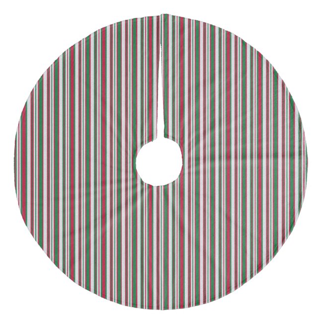 Custom Christmas Tree Skirt Fleece Weihnachtsbaumdecke (Vorderseite)