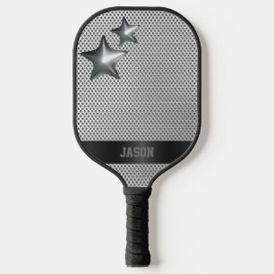 Custom Chrome Star Metallic Personalisiert Pickleball Schläger