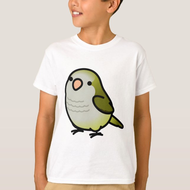 CUSTOM Chubby Dark Green Quaker T-Shirt (Vorderseite)