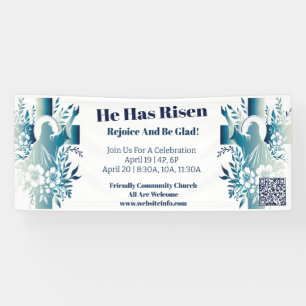 Custom Church Cross Christlich Jesus Ostero Banner