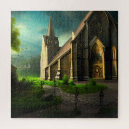 Custom Church Fantasy Art 02 Puzzle