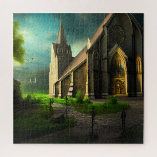 Custom Church Fantasy Art 02 Puzzle