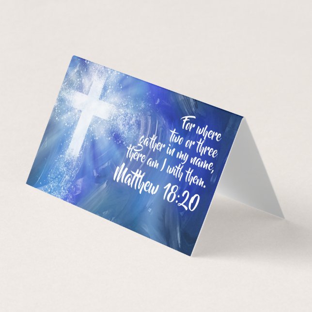 Custom Church Folding Business Card Visitenkarten (Vorderseite)