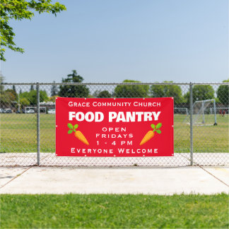 Custom Church Food Pantry Banner