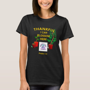 Custom Church Merchandise Blossom Pflanze LOGO T-Shirt