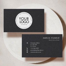 Custom Circle Logo Modern Business card template Visitenkarte