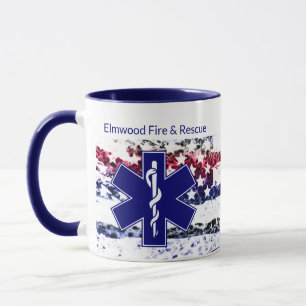 Custom City Fire and Rescue Tasse