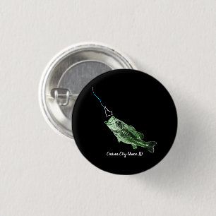 CUSTOM CITY NAME BASS HIER FISHY STRIKING ID BUTTON