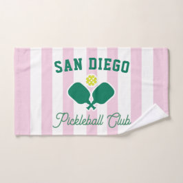 Custom City Pickleball Preppy Sports Handtuch