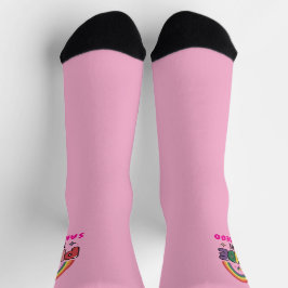 Custom City PINK LGBTQ+ Rainbow Pribe Stamm Socken