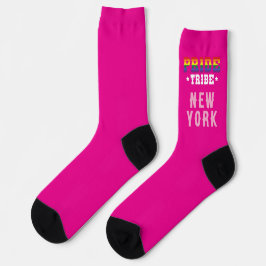 Custom City PINK LGBTQ+ Rainbow Pribe Stamm Socken