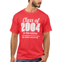 Custom Class of 2004 20 Year High School Wiederseh