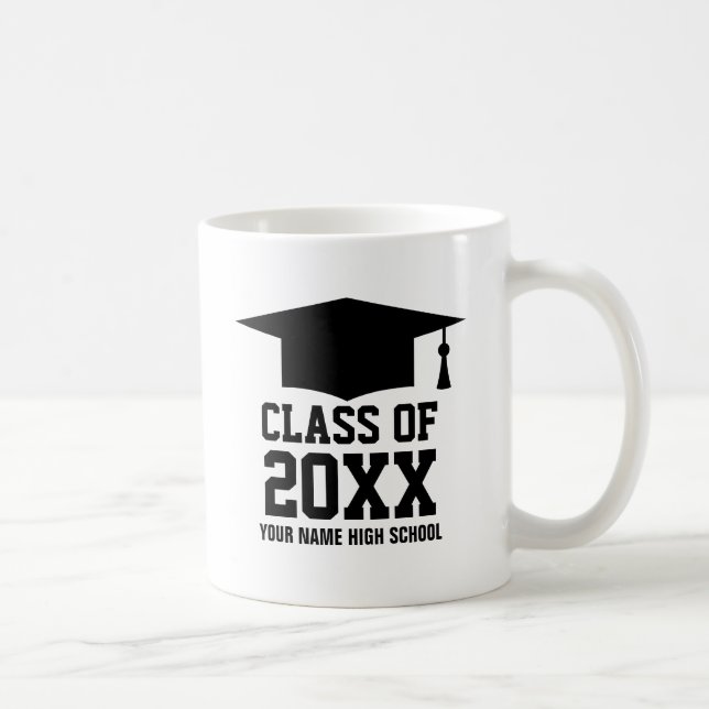 Custom class of year graduation party 2025 kaffeetasse (Rechts)