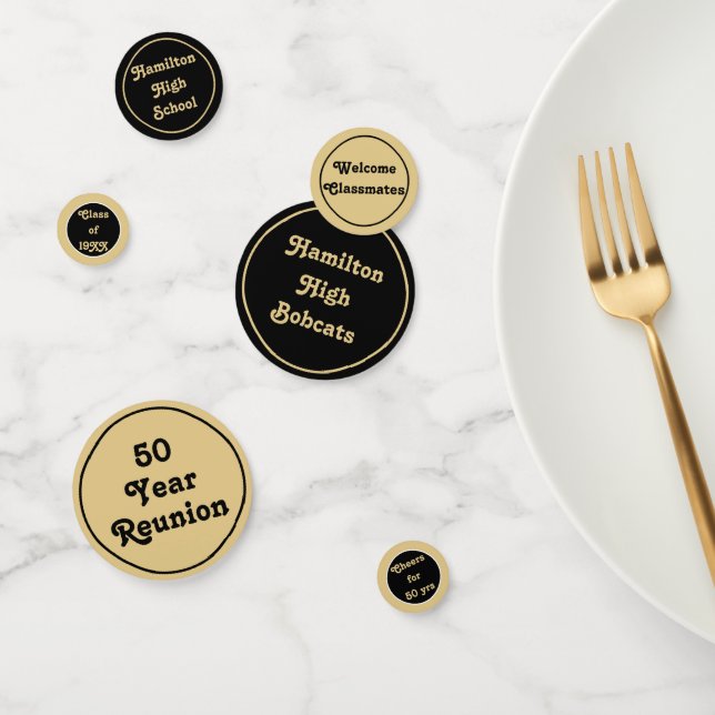 Custom class Wiedersehen table confetti! Konfetti (Gruppe)