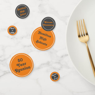 Custom class Wiedersehen table confetti! Konfetti