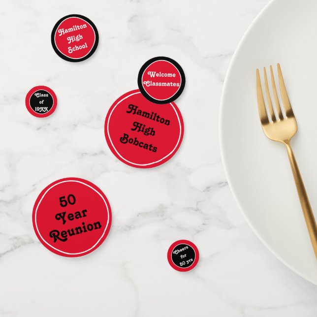 Custom class Wiedersehen table confetti! Konfetti (Gruppe)