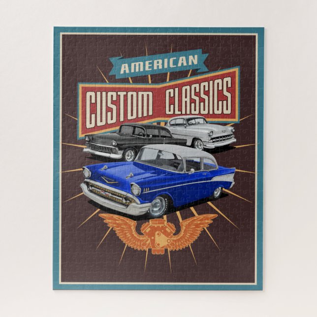 Custom Classic Cars Jigsaw Puzzle (Vertikal)