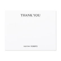 Custom Classic Elegant Modern Minimalist Thank You