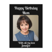 Custom classic Minimalistisch Happy Birthday Mama 