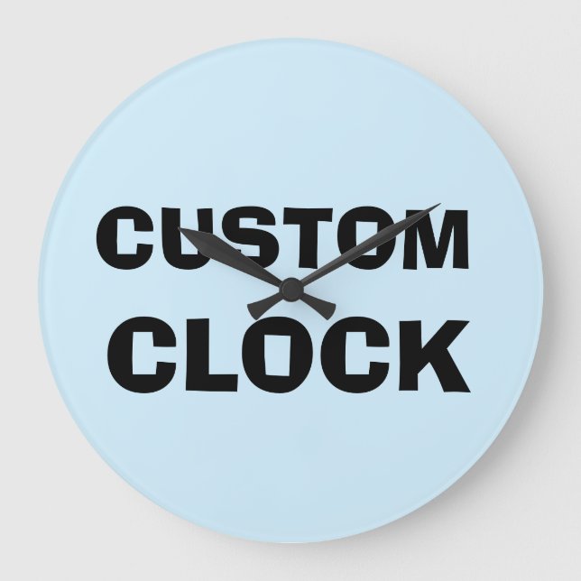 CUSTOM CLOCK GROßE WANDUHR (Vorderseite)