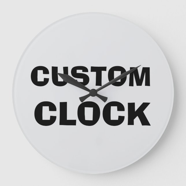 CUSTOM CLOCK GROßE WANDUHR (Vorderseite)