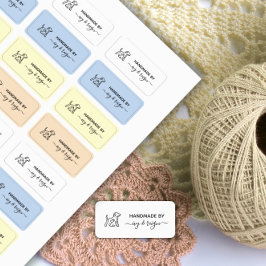 Custom clothing Label for crafter with pet icon Etiketten