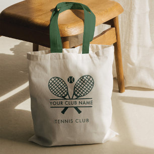 Custom Club Name Tennis Team Green Swag Tragetasche