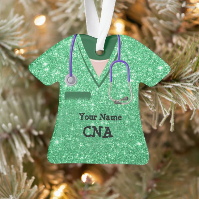 Custom CNA Krankenpflegerarzt Gesundheit Ornament (Baum)