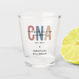 Custom CNA Retro Certified Nursing Assistant Gifts Schnapsglas