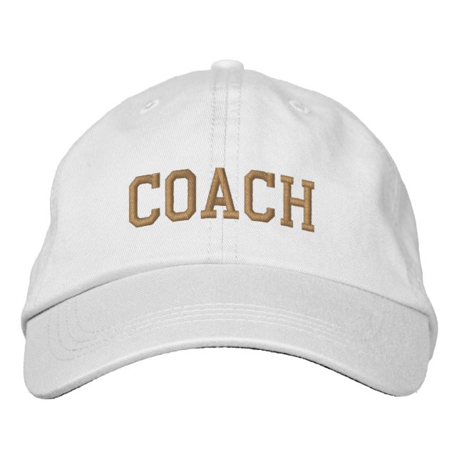 Custom Coach Gift Bestickte Baseballkappe (Vorderseite)