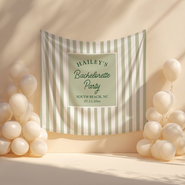 Custom Coastal Bachelorette Strand & Fun Wandteppich (Von Creator hochgeladen)