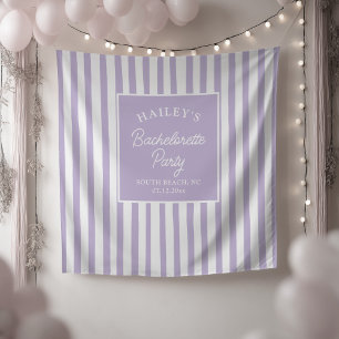 Custom Coastal Bachelorette Strand & Fun Wandteppich