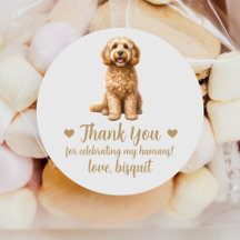 Custom Cockapoo Hunde Gastgeschenk Hochzeit Sticke