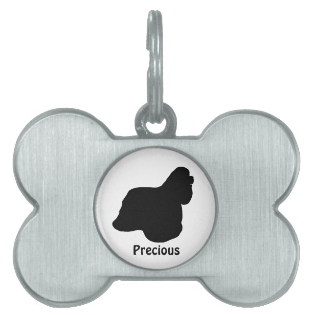 Custom Cocker Spaniel Dog Tag Tiermarke (Vorderseite)