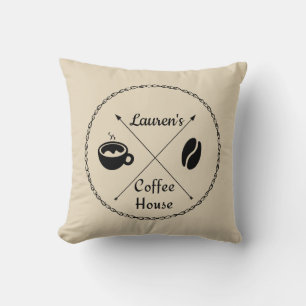 Custom Coffee House Pillow Kissen