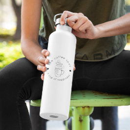 Custom Coffee Shop Fügen Sie Ihr Logo Minimalistis Trinkflasche