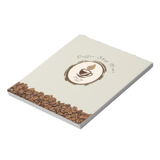 Custom Coffee Shop Notepad – Personalized Logo Notizblock