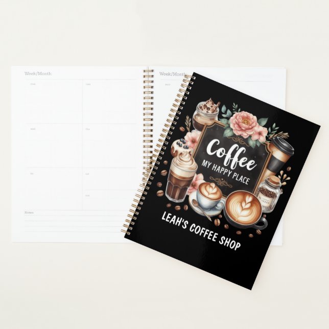 ☕ Custom Coffeecore Kitchen Café Kaffee Happy Plac Planer (Anzeige)