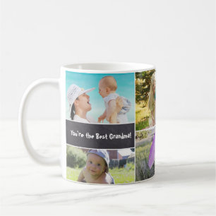 Custom Collage 6 Fotos, Personalisiert, chalkulier Kaffeetasse